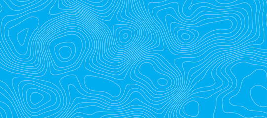 Light blue luxury topographic lines map background .modern technology wave curve line contour map design .seamless geography grid vector background .