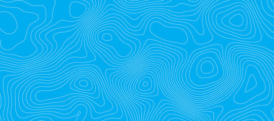Light blue luxury topographic lines map background .modern technology wave curve line contour map design .seamless geography grid vector background .