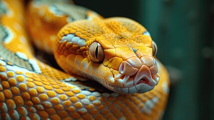 Fototapeta premium close up of a snake HD 8K wallpaper Stock Photographic Image 