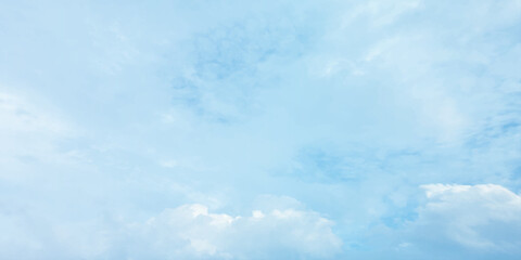 Cumulus clouds on blue sky soft storms winter love eye pace fresh clean weather natural beauty feathery white Landscape across vast White clouds Full frame of big puffy Fluffy clouds Serene blu