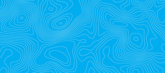 Light blue luxury topographic lines map background .modern technology wave curve line contour map design .seamless geography grid vector background .