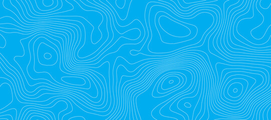 Light blue luxury topographic lines map background .modern technology wave curve line contour map design .seamless geography grid vector background .