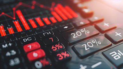 Obraz premium Financial Growth and Calculation