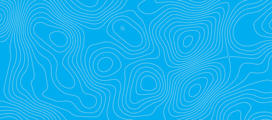 Light blue luxury topographic lines map background .modern technology wave curve line contour map design .seamless geography grid vector illustration .