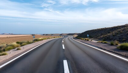 Fototapeta premium Close up of an asphalt road, highlighting the variations in texture
