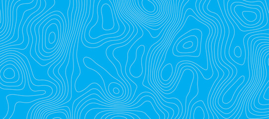 Light blue luxury topographic lines map background .modern technology wave curve line contour map design .seamless geography grid vector illustration .