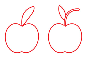 Apple icon set. Apple vector icon. apple symbols for your web design.