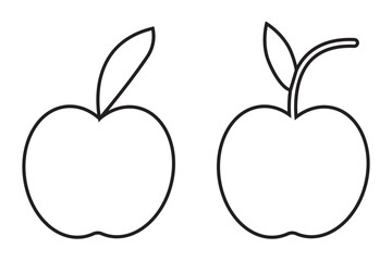 Apple icon set. Apple vector icon. apple symbols for your web design.