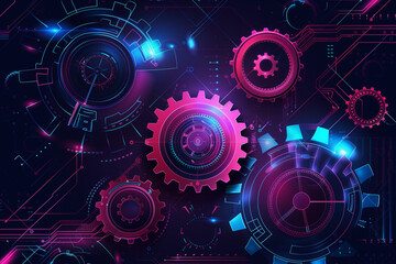 Obraz premium Abstract Futuristic Background