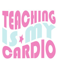 Retro, Teacher ,  Craft Design. T-shirt Design. Illustration