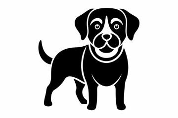 Dog black  silhouette icon,black dog logo icon,isolated black silhouette of a dog collection, Set of dog silhouette vector. Dogs and puppies in different breed, corgi, golden retriever, poses, sitting