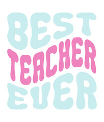 Retro, Teacher ,  Craft Design. T-shirt Design. Illustration