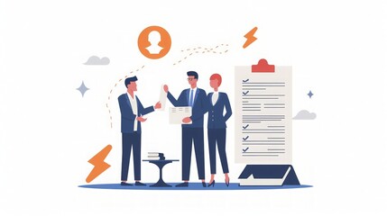 Business Meeting: Collaboration and Project Management