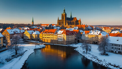 Obraz premium Amazing Quedlinburg Germany in winter