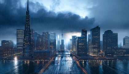 Obraz premium country marina at night