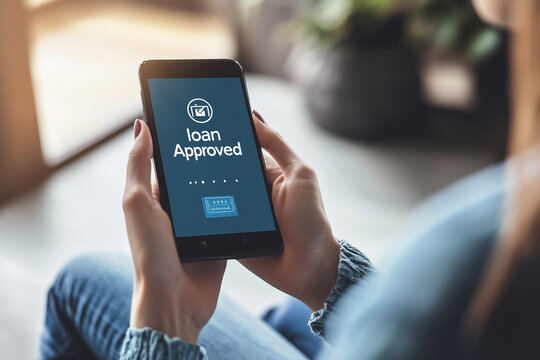 Loan Approved on Smartphone