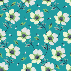 Elegance pink floral stems seamless pattern on a grey background. Vector hand drawn. Artistic, abstract flowers and tiny leaves, buds bells printing. Template for designs, fabric, fashion, textile
