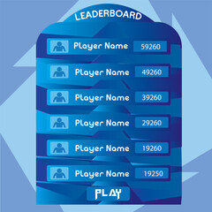 game leaderboard with abstract background vector