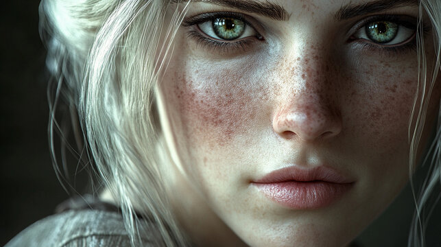 portrait of a woman with ash blonde hair