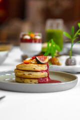 A vibrant and nutritious plate featuring an assortment of fresh vegetables, lean proteins