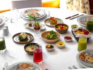 A vibrant and nutritious plate featuring an assortment of fresh vegetables, lean proteins