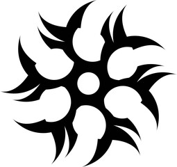 Black y2k shape retro trendy style. abstract shape, streetwear design elements .	