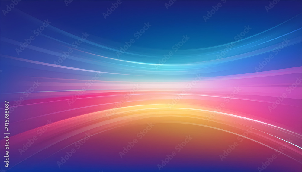 Poster colorful abstract gradient background with flowing lines and soft hues