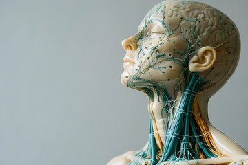 Illustration of the human lymphatic system