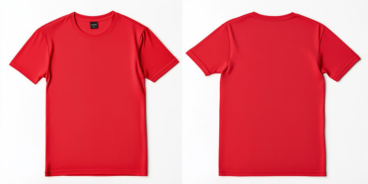 Red t shirt front sale