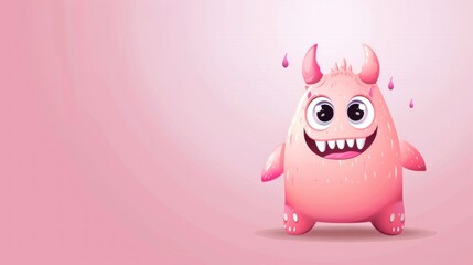 Smiling Pink Monster