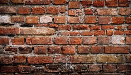 Obraz premium Older wall background with stained worn bricks
