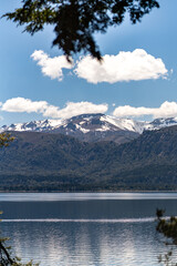 Traful Lake in Traful Village in Argentina mountains Patagonia as a part of siete lagos route