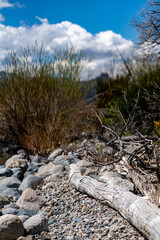 Traful Lake in Traful Village in Argentina mountains Patagonia as a part of siete lagos route