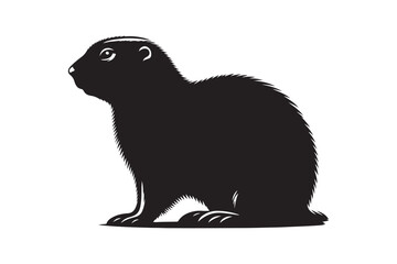 Prairie Dog silhouette vector illustration