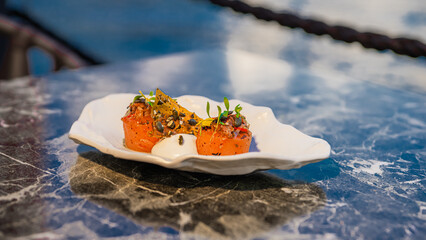 beautifully arranged to emphasize a balanced and healthy meal. Ideal for those seeking wholesome...