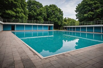 Deserted swimming pool