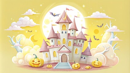 Happy Halloween Celebration banner or party invitation background