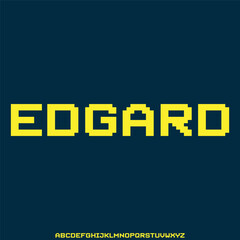 modern and futuristic font alphabet typeset