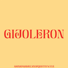 unique luxury and elegant serif font glamour style