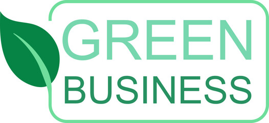 Green business sign