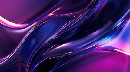 Naklejka premium Abstract Purple and Blue Swirls