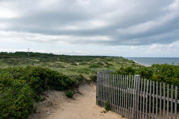 Cape cod Massachusetts moody ocean side