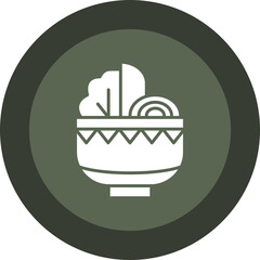Dietary Food Glyph Circle Icon