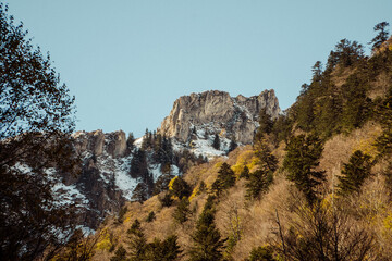 Montañas en otoño