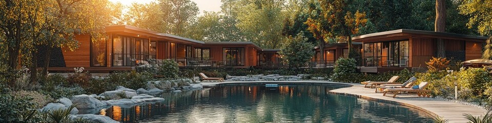 Obraz premium outdoor dog kennel or dog hotel