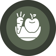 Diet Glyph Circle Icon