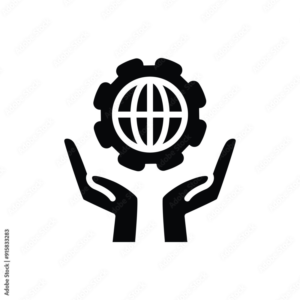 Aufkleber it convernance solid icon vector design good for web or mobile app