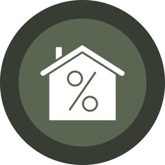 Discount Glyph Circle Icon