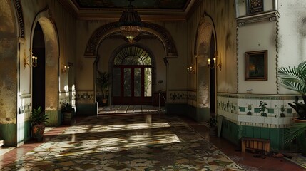 Obraz premium Mission Revival Environment
