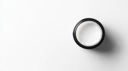 Jar of Face Cream on a White Background